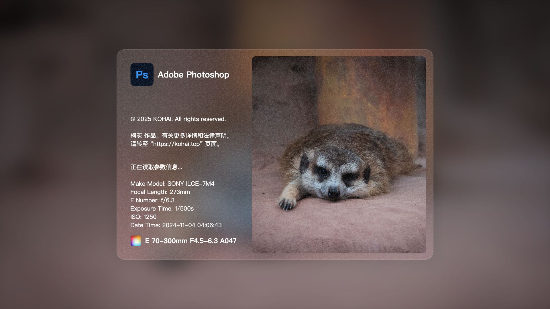 PS 启动窗模板（磨砂）